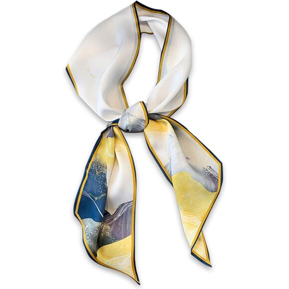 Other - Women's oil Painting Landscape Purse Scarf For Handbags Silky Long Bag Scarfs